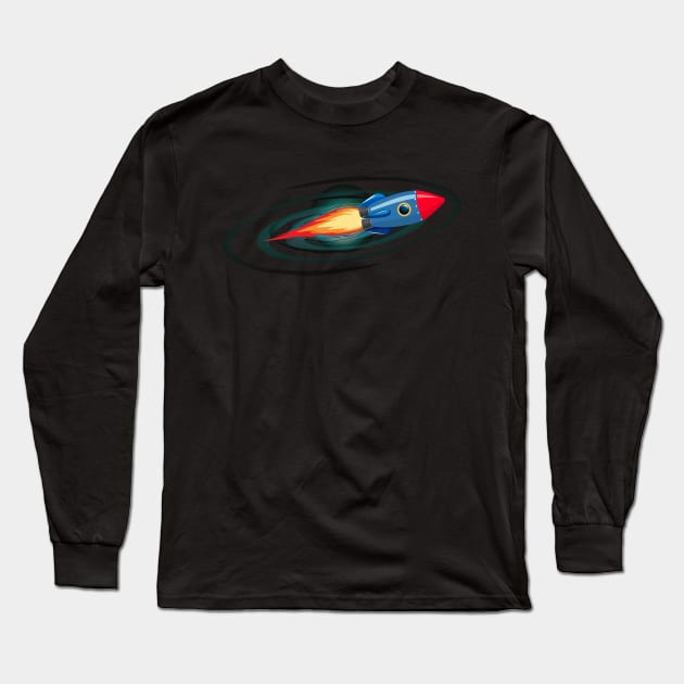 Space Travel Space Aesthetic Long Sleeve T-Shirt by rjstyle7